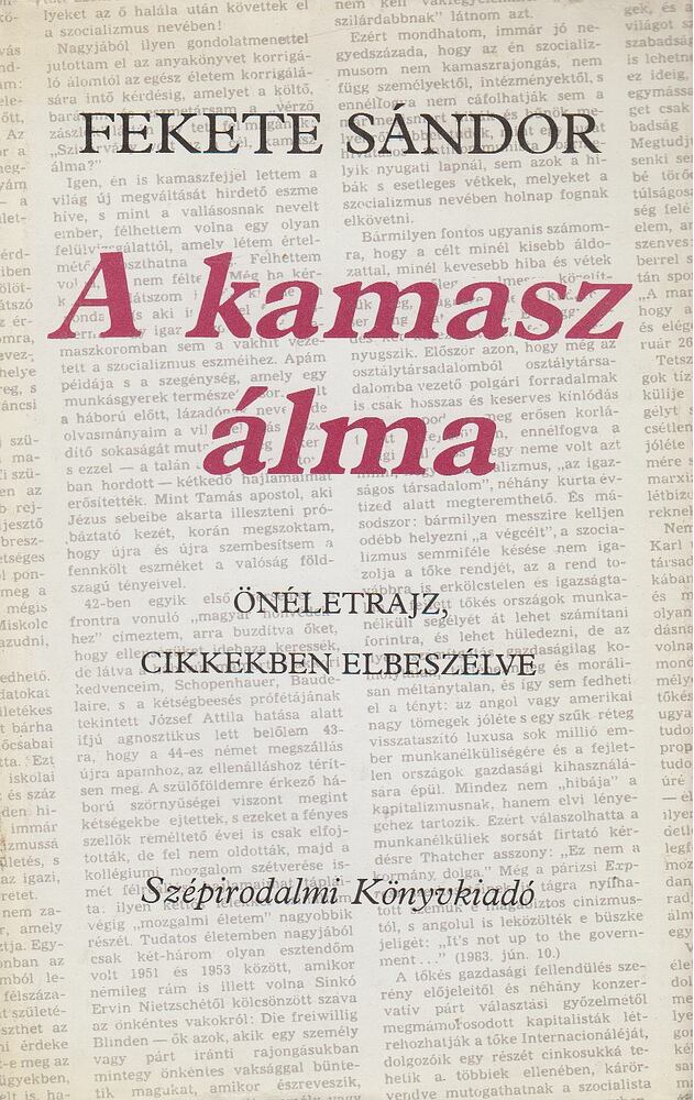 FEKETE SÁNDOR - A kamasz álma [antikvár]