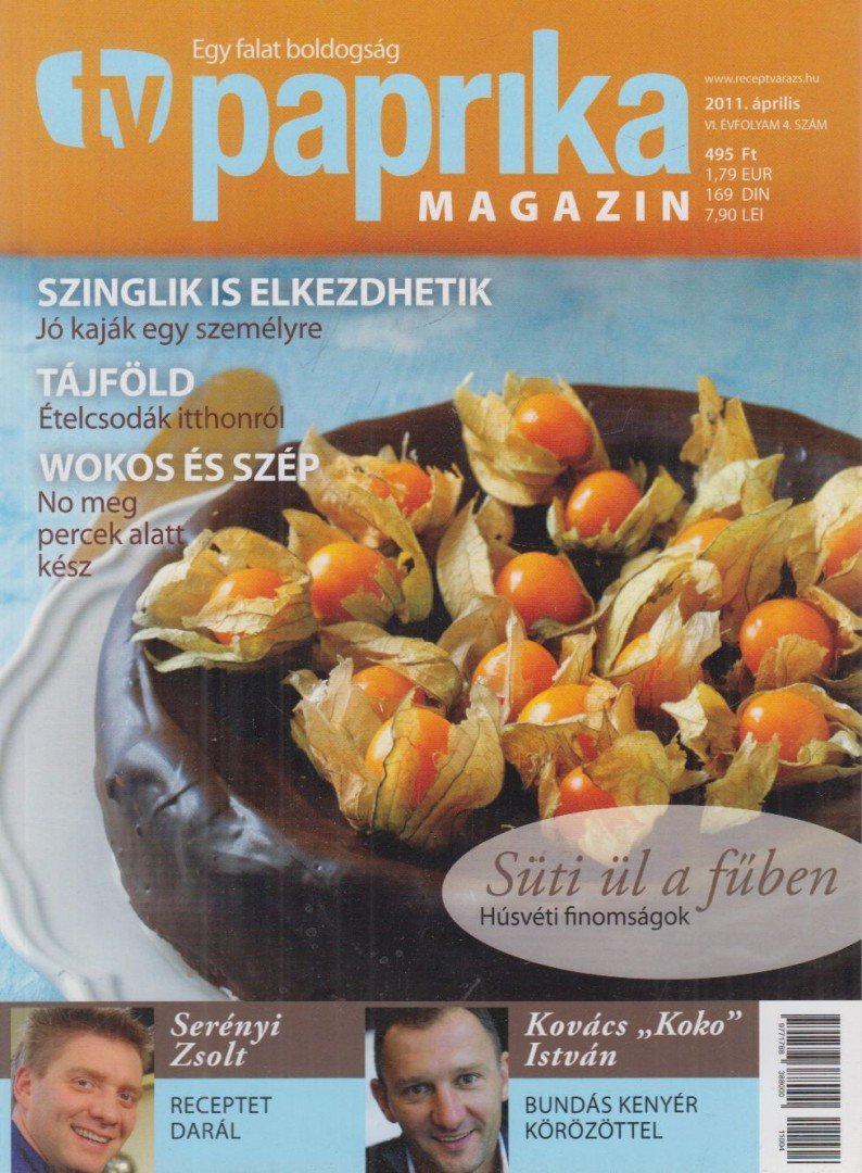 ZSIGMOND GÁBOR - TV paprika magazin 2011. április [antikvár]