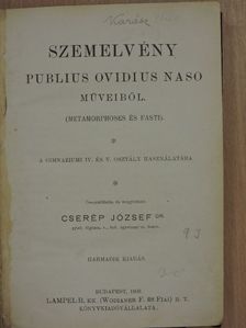 Publius Ovidius Naso - Szemelvény Publius Ovidius Naso műveiből [antikvár]