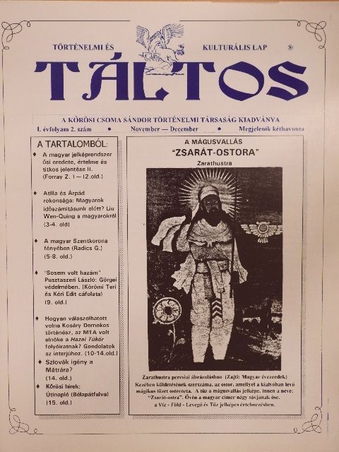 Balassa Zoltán - Táltos 1991. november-december [antikvár]