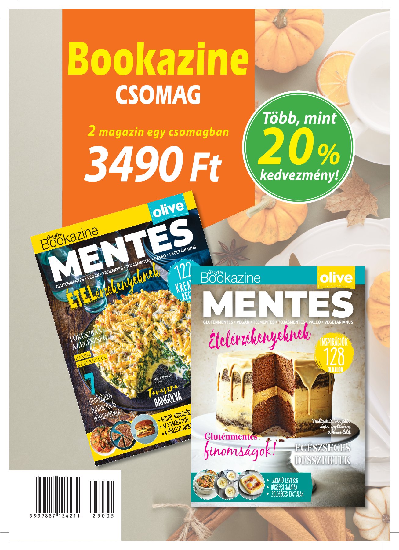IQ Press kiadó - bookazine csomag: Gasztro bookazine 21/2: Mentes, Gasztro bookazine 22/4: Mentes