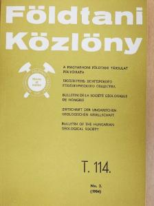 Baksa Csaba - Földtani Közlöny 1984/3. [antikvár]