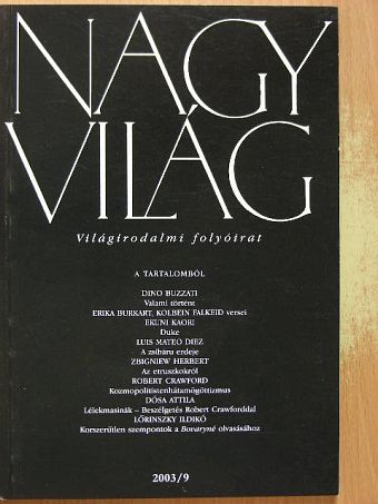 Dino Buzzati - Nagyvilág 2003. szeptember [antikvár]