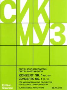 SOSZTAKOVICS / SCHOSTAKOWITSCH - KONZERT NR.1 OP.107 FÜR VIOLONCELLO UND ORCHESTER, KLAVIERAUSZUG
