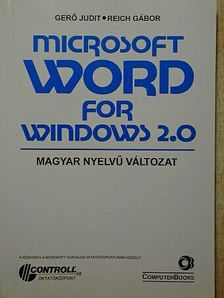 Gerő Judit - Microsoft Word for Windows 2.0 [antikvár]