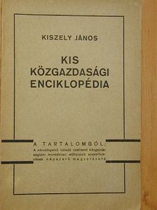 Kiszely János - Kis közgazdasági enciklopédia [antikvár]