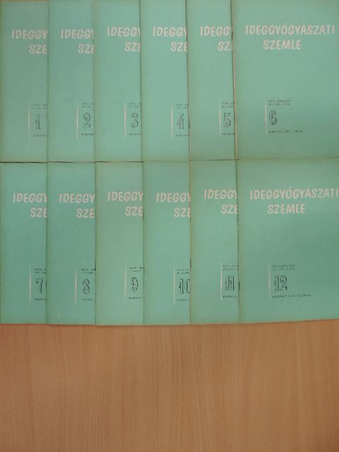 Dr. Guseo András - Ideggyógyászati szemle 1971. január-december [antikvár]