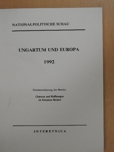Géza Jeszenszky - Ungartum Und Europa 1992 [antikvár]