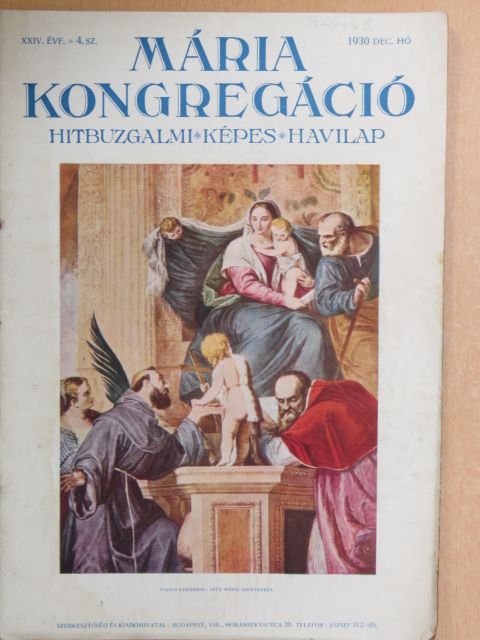 Bóta Ernő S. J. - Mária Kongregáció 1930. december [antikvár]