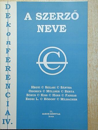 Berta Árpád - A szerző neve [antikvár]