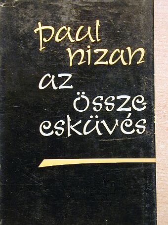 Paul Nizon - Az összeesküvés [antikvár]