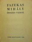 Fazekas Mihály - Fazekas Mihály összes verse [antikvár]