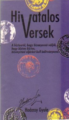 HODOSSY GYULA - Hivatalos versek [antikvár]