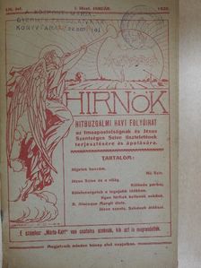 Mezey Gerő - Hirnök 1920. január-december/Rózsafüzér királynéja 1920. január-december [antikvár]