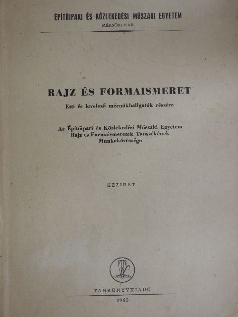 Gáborjáni Szabó Péter - Rajz és formaismeret [antikvár]