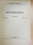 Acta Biologica Tomus XXXIII. Fasciculi 1-4. [antikvár]