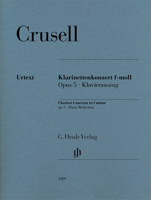 CRUSELL - KLARINETTENKONZERT f-MOLL OP.5, KLAVIERAUSZUG