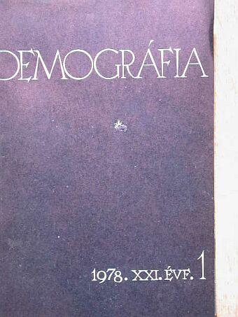 Blair R. Holmes - Demográfia 1978/1-4. [antikvár]
