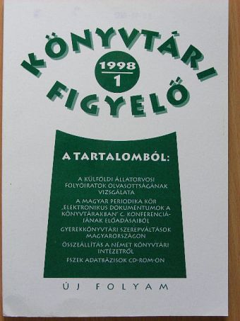 Bakonyi Géza - Könyvtári Figyelő 1998/1. [antikvár]