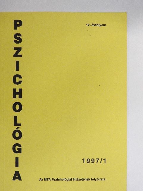 Hidas György - Pszichológia 1997/1. [antikvár]