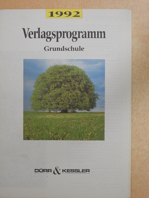 Verlagsprogramm 1992 [antikvár]