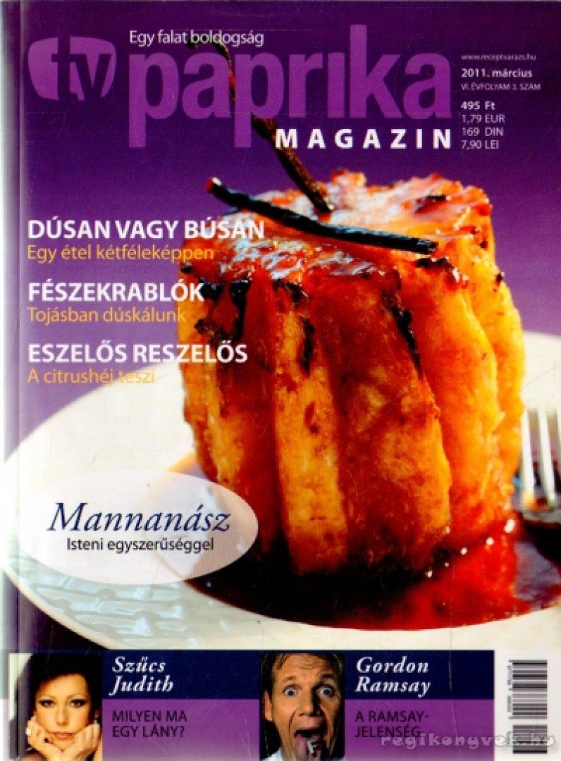 ZSIGMOND GÁBOR - TV paprika magazin 2011. március [antikvár]