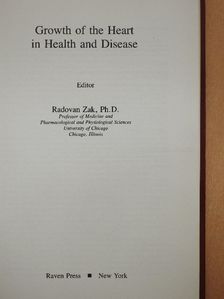 Growth of the Heart in Health and Disease [antikvár]