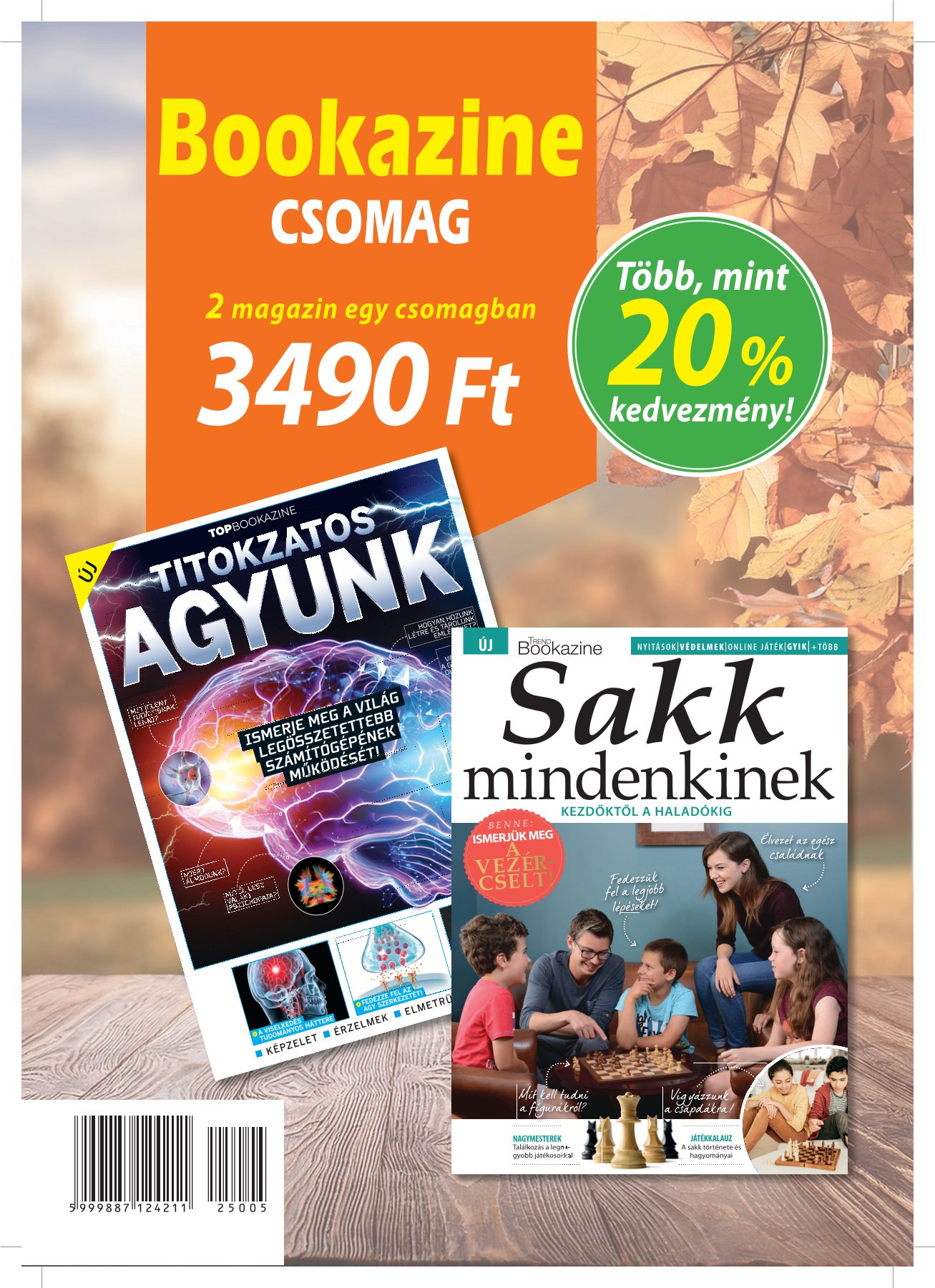 IQ Press kiadó - bookazine csomag: Top bookazine 22/3: Titokzatos agyunk + Trend bookazine 21/5: Sakk mindenkinek