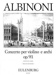 ALBINONI - CONCERTO PER VIOLINO E ARCHI OP.9/1,KONZERT B-DUR F.VIOLINE U.STR.ORCH.,PAR