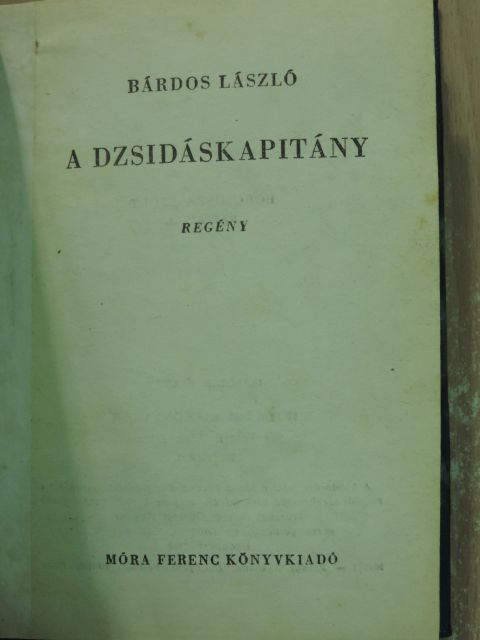 Bárdos László - A dzsidáskapitány [antikvár]