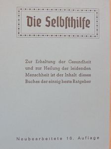 Josef Schmidt - Die Selbsthilfe [antikvár]