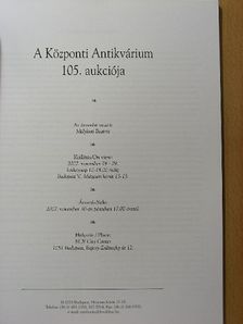 A Központi Antikvárium 105. aukciója [antikvár]