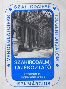 Szakirodalmi tájékoztató 1971. március [antikvár]