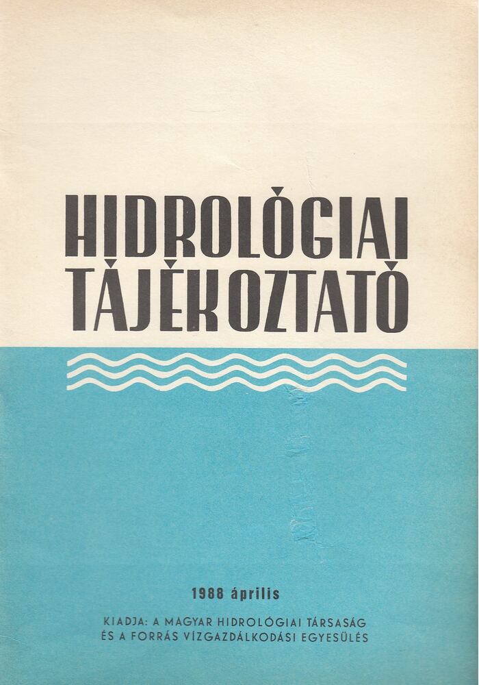 KÖRNYEI LÁSZLÓ - Hidrológiai Tájékoztató 1988 április [antikvár]