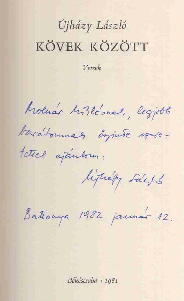 Újházy László - Kövek között (dedikált) [antikvár]