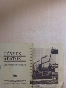 Tények, adatok a népnevelő munkához [antikvár]