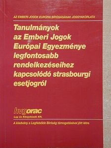 Tanulmányok az Emberi Jogok Európai Egyezménye legfontosabb rendelkezéseihez kapcsolódó strasbourgi esetjogról [antikvár]