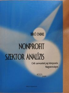 Bíró Endre - Nonprofit szektor analízis [antikvár]
