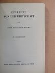 Prof. Dr. Wilhelm Röpke - Die Lehre von der Wirtschaft [antikvár]