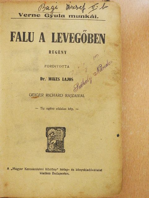 Verne Gyula - Falu a levegőben (rossz állapotú) [antikvár]
