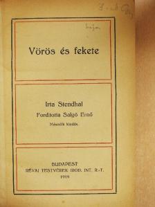 Stendhal - Vörös és fekete [antikvár]