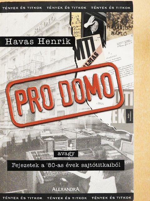 Havas Henrik - Pro Domo [antikvár]