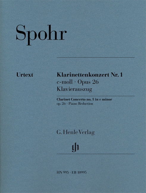 SPOHR - KLARINETTENKONZERT NR.1 c-MOLL OP.26, KLAVIERAUSZUG