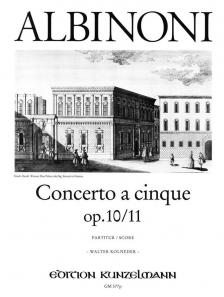 ALBINONI - CONCERTO A CINQUE OP.10/11,CONCERTO C-MOLL F.VIOLINE U.STR.ORCH.,PARTITUR