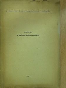 Szabolcsi Éva - A realizmus Goldoni színpadán (dedikált példány) [antikvár]