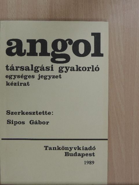 Bárdos Jenő - Angol társalgási gyakorló [antikvár]
