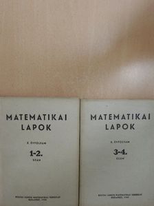 Erdős Pál - Matematikai Lapok 1959/1-4. [antikvár]