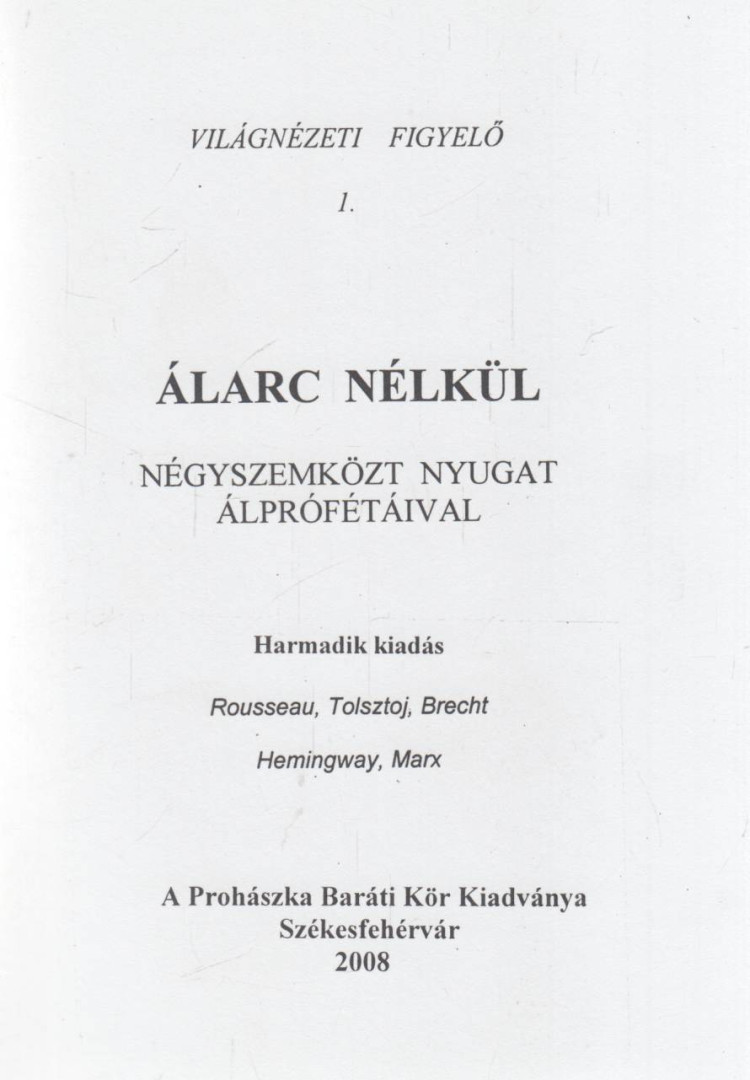 BARLAY Ö. SZABOLCS - Álarc nélkül [antikvár]