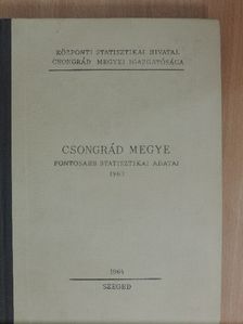 Csongrád megye fontosabb statisztikai adatai 1963 [antikvár]