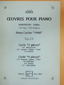 Horusitzky Zoltán - Oeuvres pour Piano [antikvár]